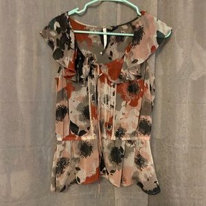 Paint splatter patterned women’s blouse!